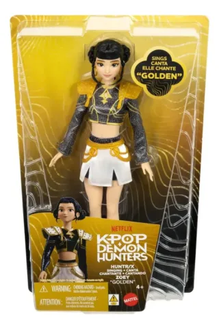 BONECA KPOP DEMON HUNTERS GOLDEN ZOEY