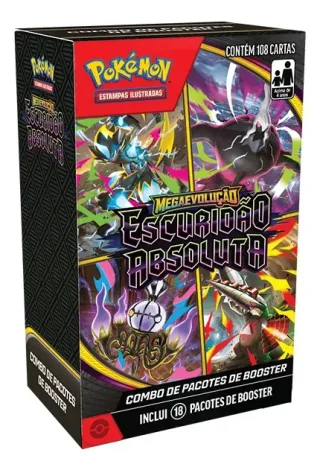 COMBO DE BOOSTER POKEMON  ME05 ESCURIDAO ABSOLUTA