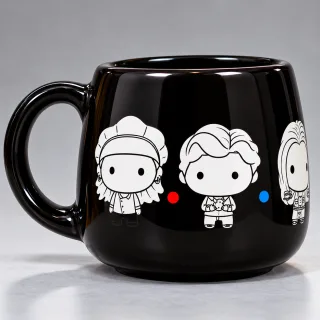 CANECA FRIENDS PRETA – PERSONAGENS CHIBI
