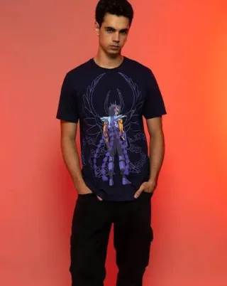 CAMISETA – TAMANHO GG - CAVALEIROS DO ZODÍACO – IKKI DE FÊNIX
