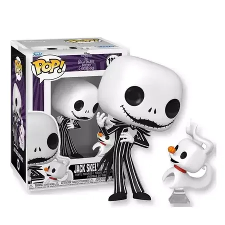 FUNKO POP! JACK SKELLINGTON COM ZERO Nº 1808 – O ESTRANHO MUNDO DE JACK – DISNEY
