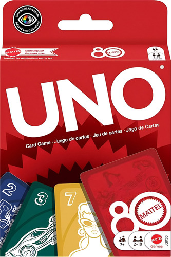 JOGO DE CARTAS UNO MATTEL 80 ANOS