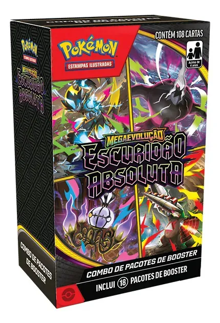 COMBO DE BOOSTER POKEMON  ME05 ESCURIDAO ABSOLUTA