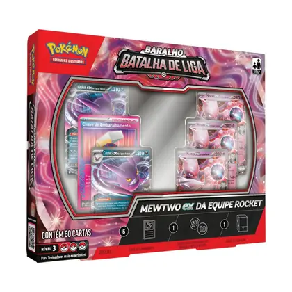 DECK BATALHA DE LIGA MEGA MEWTWO DA EQUIPE ROCKET