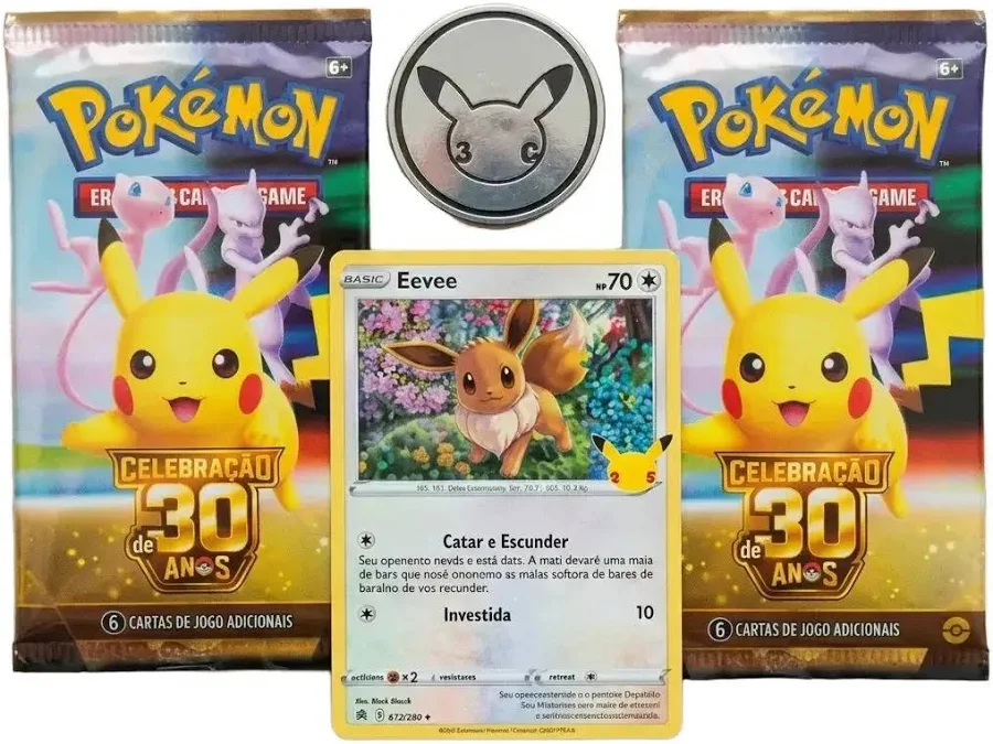 BLISTER DUPLO COM MOEDA CELEBRACAO 30 ANOS